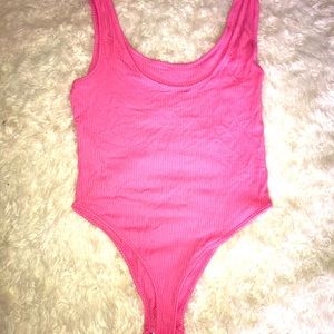 Garage Pink thong bodysuit